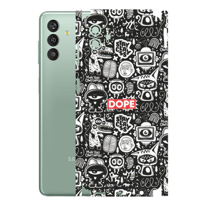 Samsung M/F/Note/Flip and C Phone Skins (All Models) - Dope Stay Classy Black Doodles - Matte Finish (M-126) Samsung Galaxy M13 (5G)