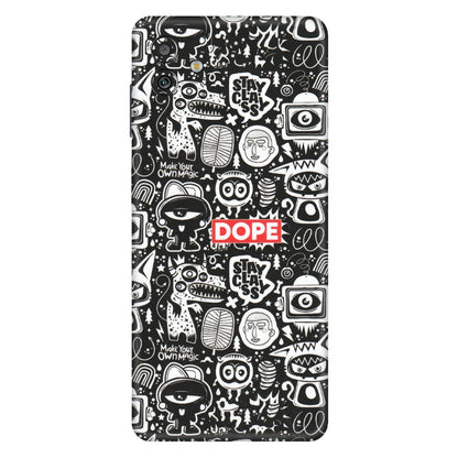 Samsung M/F/Note/Flip and C Phone Skins (All Models) - Dope Stay Classy Black Doodles - Matte Finish (M-126) Samsung Galaxy M13 (5G)