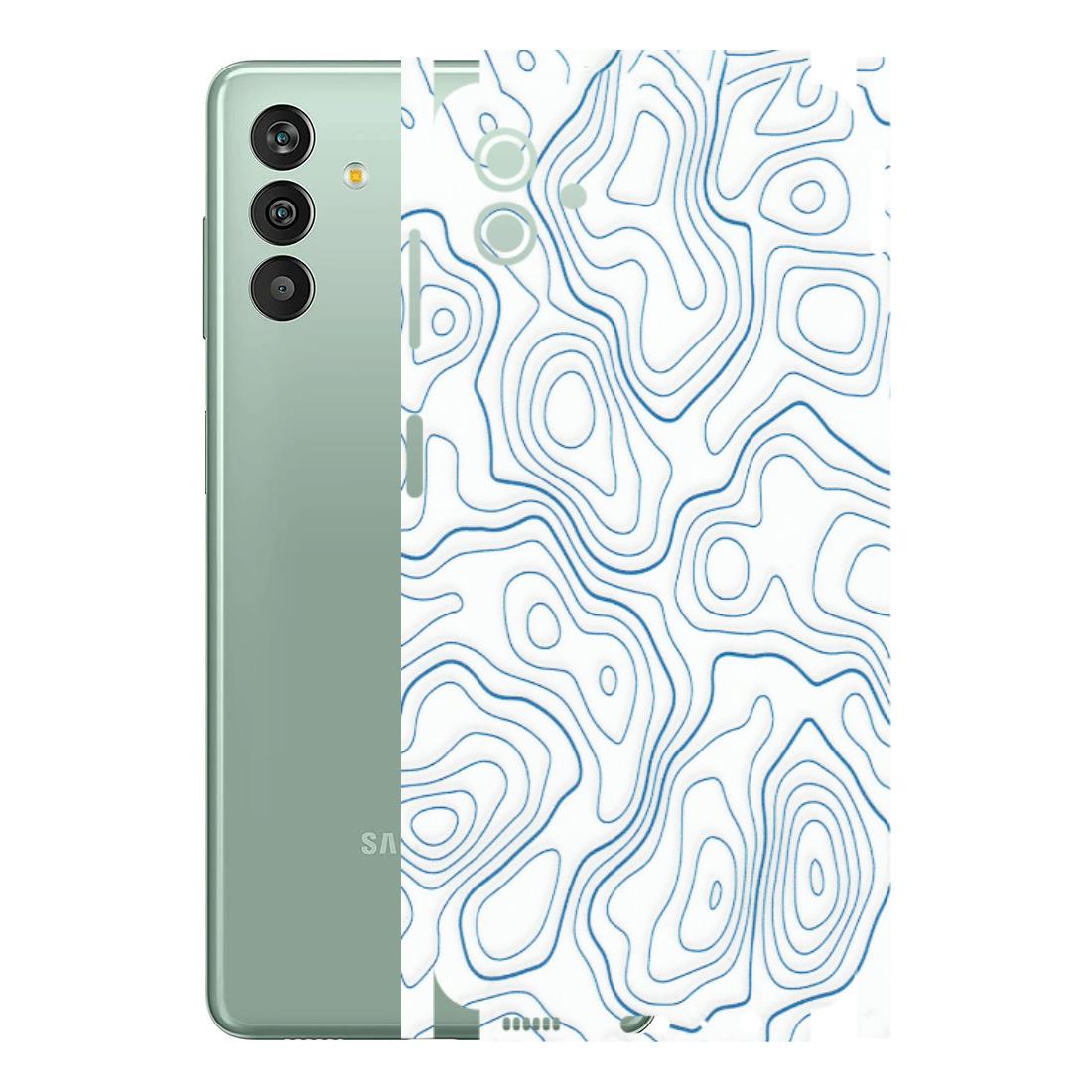Samsung M/F/Note/Flip and C Phone Skins (All Models) - Blue And White Swirls - Matte Finish (M-139) Samsung Galaxy M13 (5G)