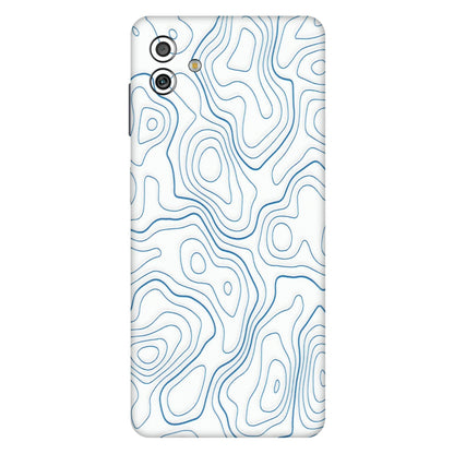 Samsung M/F/Note/Flip and C Phone Skins (All Models) - Blue And White Swirls - Matte Finish (M-139) Samsung Galaxy M13 (5G)