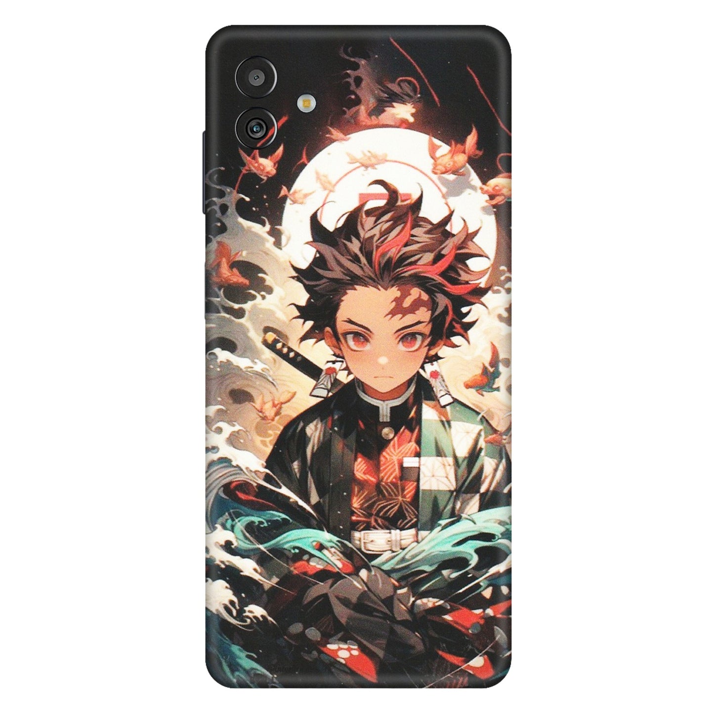 Samsung M/F/Note/Flip and C Phone Skins (All Models) - Tanjiro Demon Slayer Anime - Matte Finish (M-158) Samsung Galaxy M13 (5G)