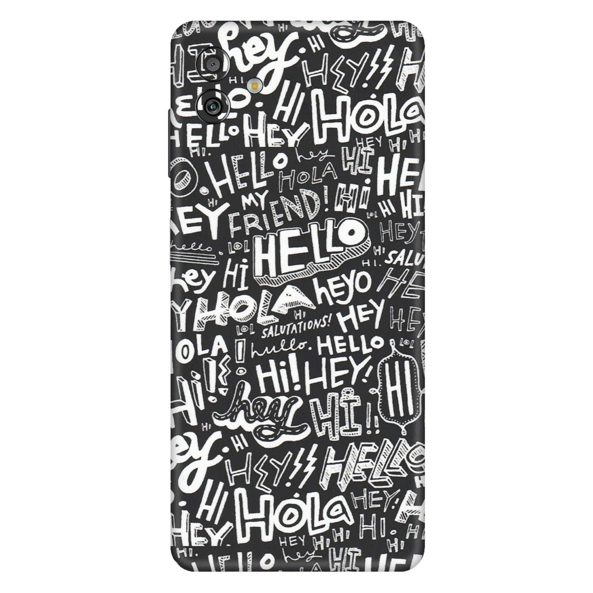 Samsung M/F/Note/Flip and C Phone Skins (All Models) - Hi Hello Doodles - Matte Finish (M-25) Samsung Galaxy M13 (5G)
