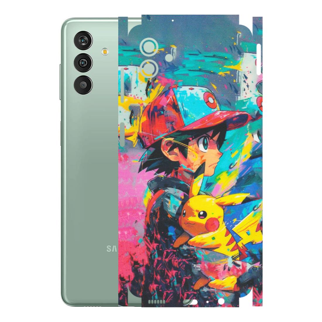 Samsung M/F/Note/Flip and C Phone Skins (All Models) - Ash & Pikachu - Matte Finish (M-26) Samsung Galaxy M13 (5G)