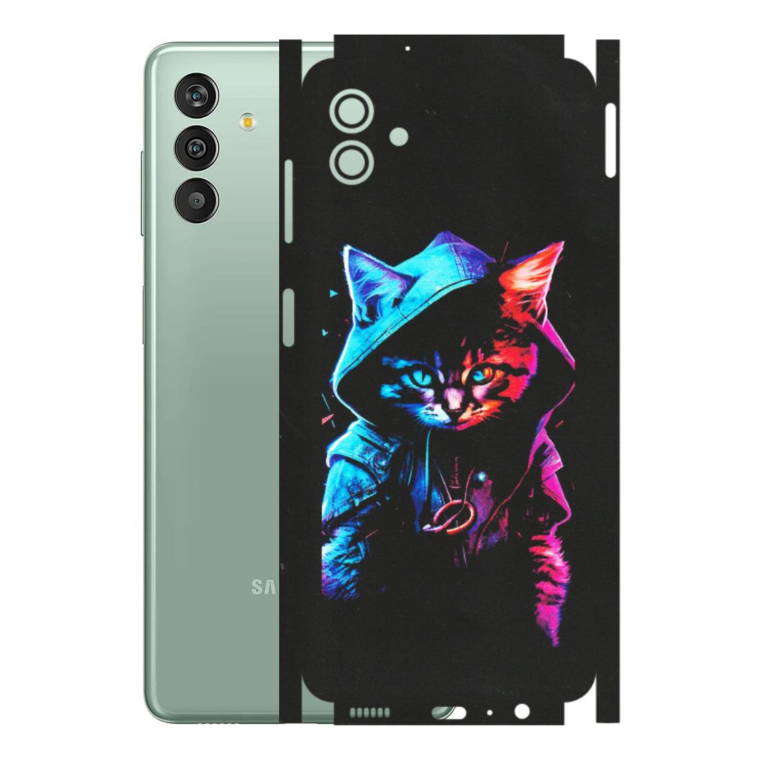 Samsung M/F/Note/Flip and C Phone Skins (All Models) - Cyberpunk Cat - Matte Finish (M-45) Samsung Galaxy M13 (5G)