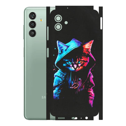 Samsung M/F/Note/Flip and C Phone Skins (All Models) - Cyberpunk Cat - Matte Finish (M-45) Samsung Galaxy M13 (5G)