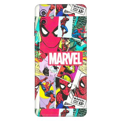Samsung M/F/Note/Flip and C Phone Skins (All Models) - Marvel Comic Spiderman Grafitti - Matte Finish (M-72) Samsung Galaxy M13 (5G)