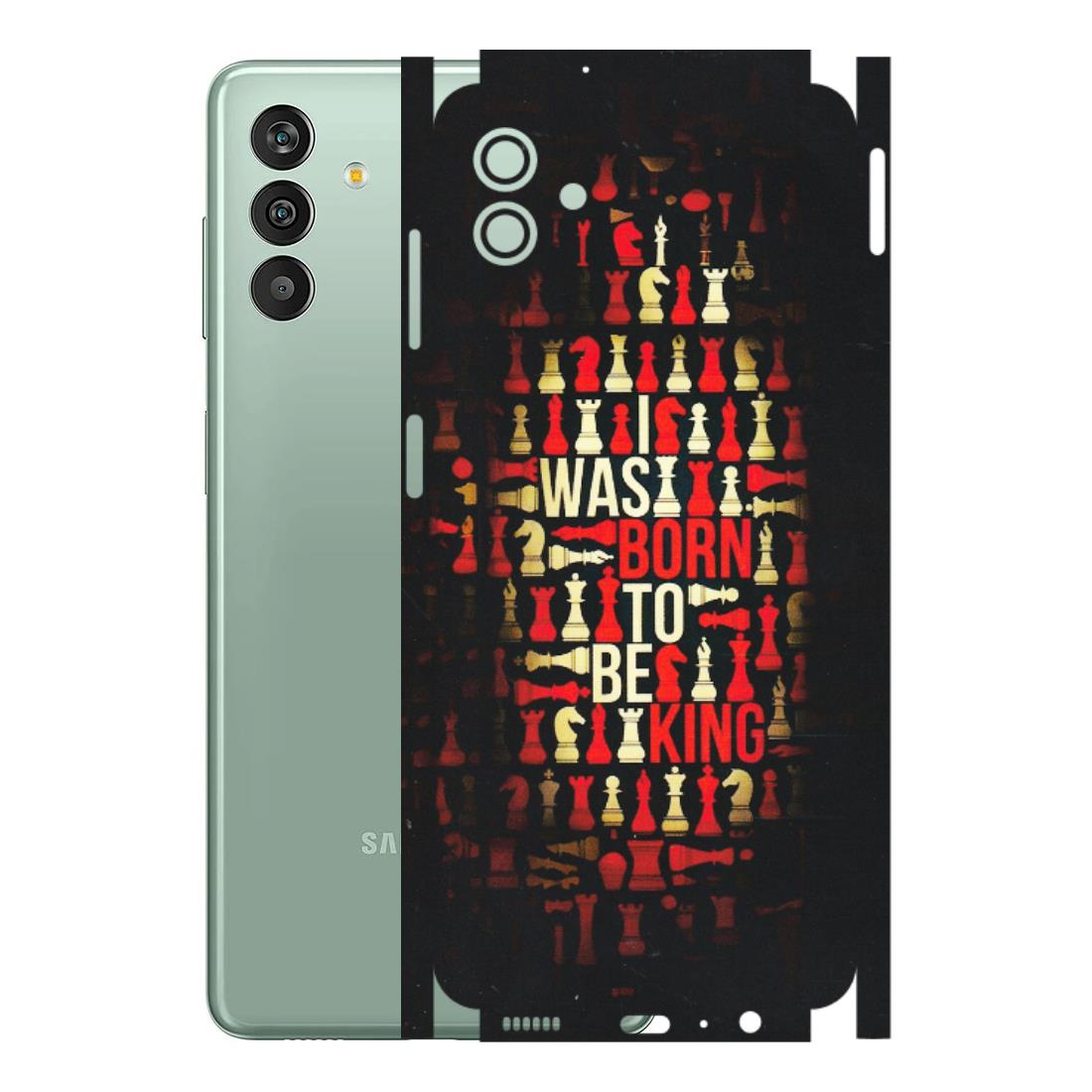 Samsung M/F/Note/Flip and C Phone Skins (All Models) - Born To Be King - Matte Finish (M-73) Samsung Galaxy M13 (5G)