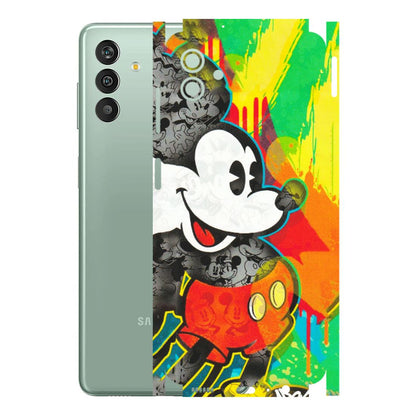 Samsung M/F/Note/Flip and C Phone Skins (All Models) - Multiple Mickey With Colourful Texture - Matte Finish (M-84) Samsung Galaxy M13 (5G)
