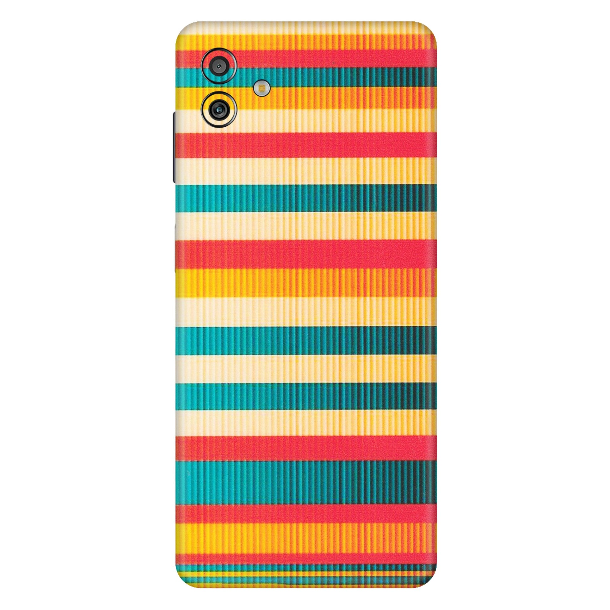 Samsung M/F/Note/Flip and C Phone Skins (All Models) - Colourful Stripes Soothing Effect - Matte Finish (M-86) Samsung Galaxy M13 (5G)
