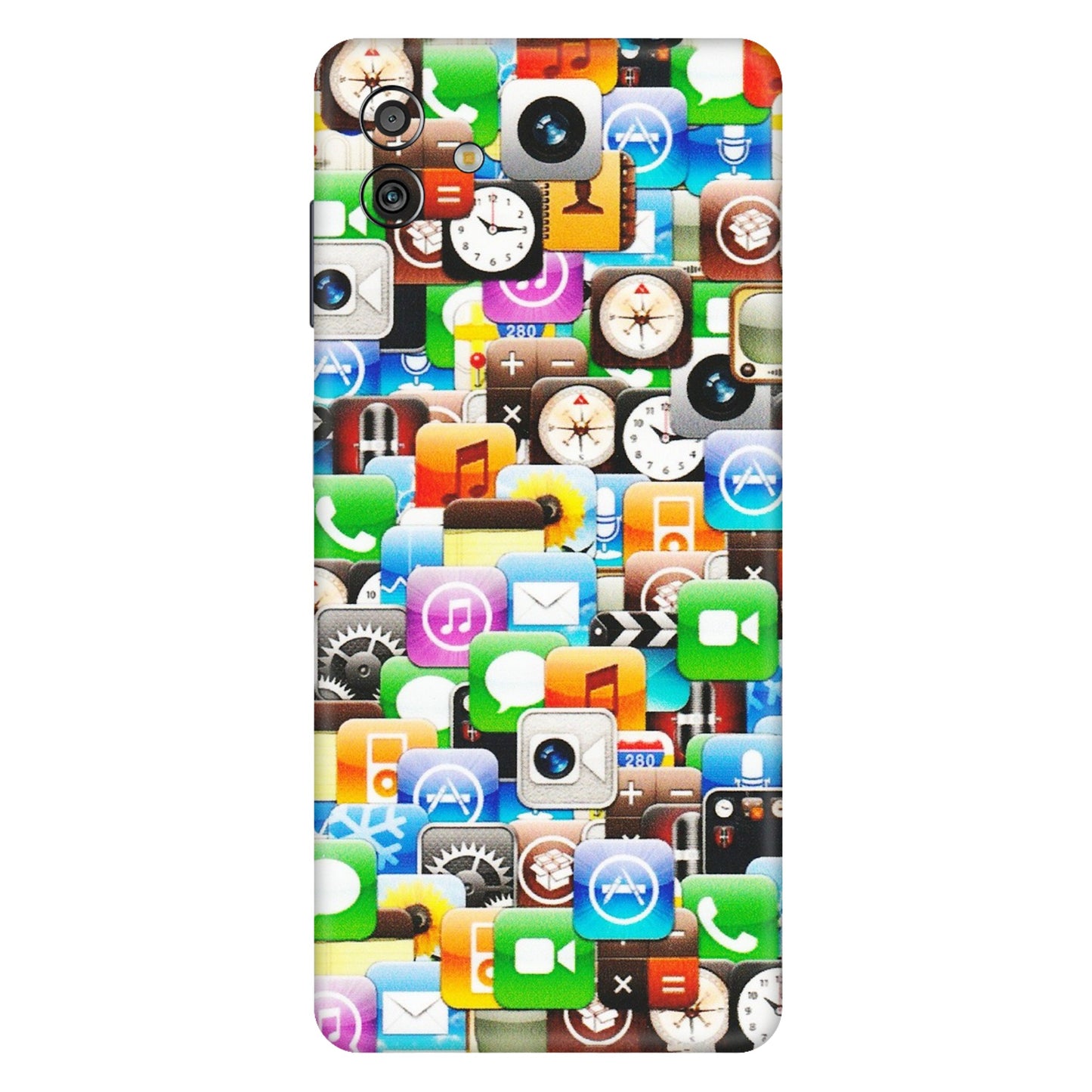 Samsung M/F/Note/Flip and C Phone Skins (All Models) - All Apple Icons - Matte Finish (M-93) Samsung Galaxy M13 (5G)
