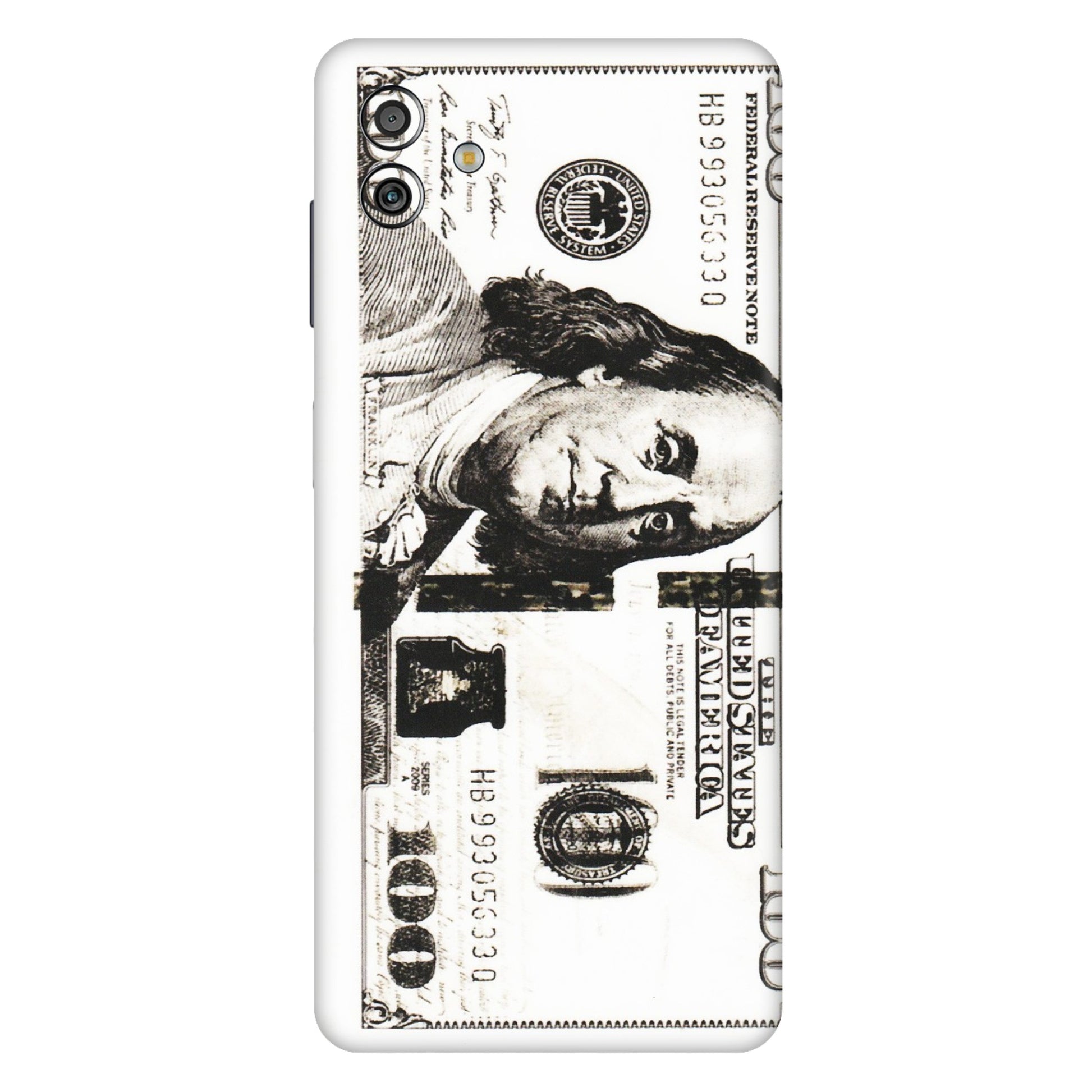 Samsung M/F/Note/Flip and C Phone Skins (All Models) - 100 Dollar Currency - Transparent Finish (T-01) Samsung Galaxy M13 (5G)