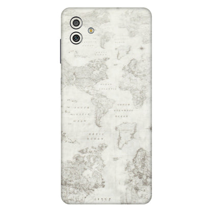 Samsung M/F/Note/Flip and C Phone Skins (All Models) - World Travel Map - Transparent Finish (T-04) Samsung Galaxy M13 (5G)