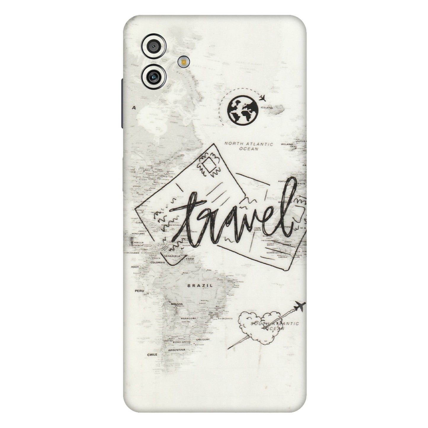 Samsung M/F/Note/Flip and C Phone Skins (All Models) - Travel Ticket - Transparent Finish (T-06) Samsung Galaxy M13 (5G)