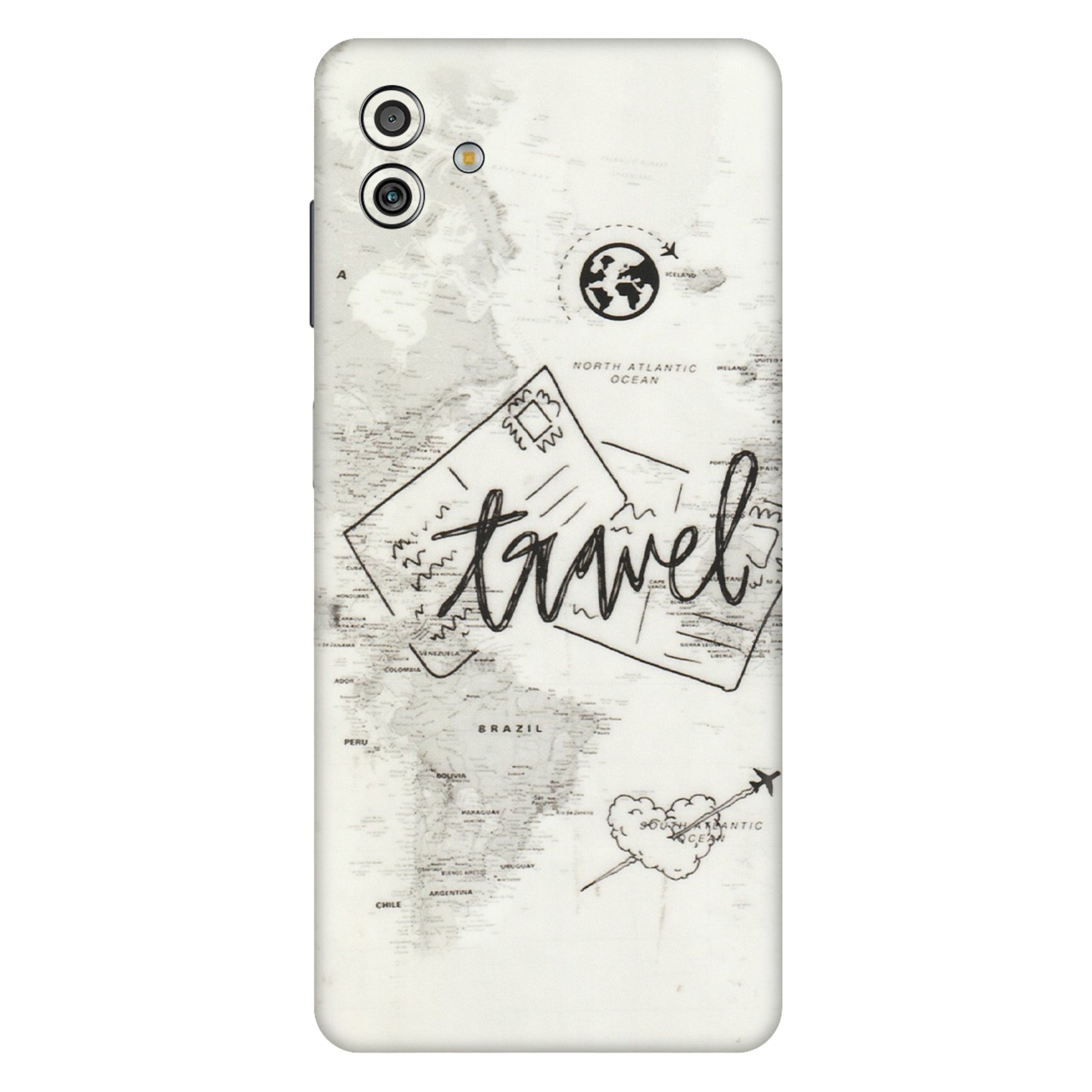 Samsung M/F/Note/Flip and C Phone Skins (All Models) - Travel Ticket - Transparent Finish (T-06) Samsung Galaxy M13 (5G)