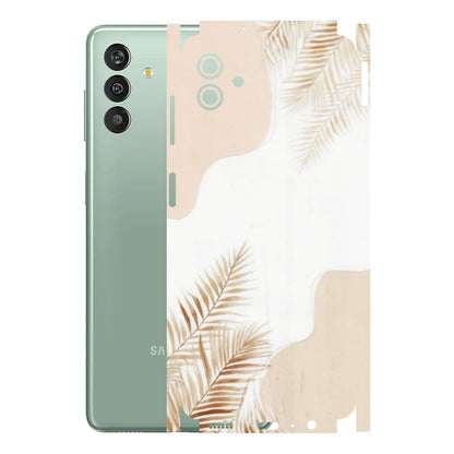Samsung M/F/Note/Flip and C Phone Skins (All Models) - Gold Petals Abstract - Transparent Finish (T-08) Samsung Galaxy M13 (5G)