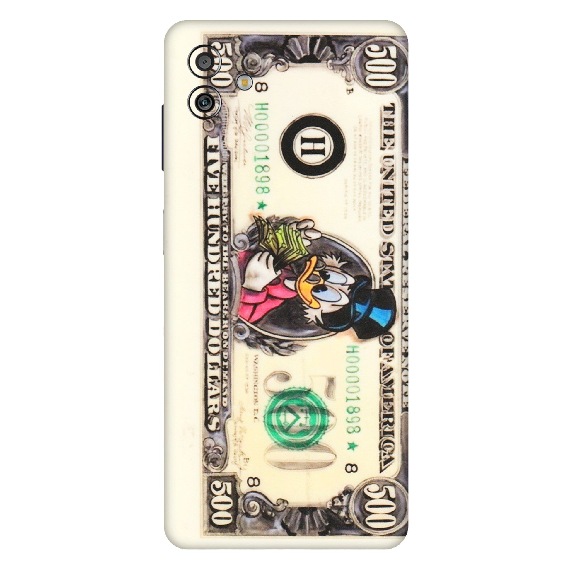 Samsung M/F/Note/Flip and C Phone Skins (All Models) - Five Hundred Dollar Duck - Transparent Finish (T-15) Samsung Galaxy M13 (5G)