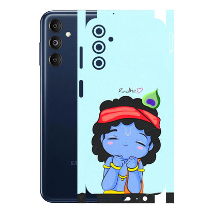 Samsung M/F/Note/Flip and C Phone Skins (All Models) - Radhe Radhe Cute Toon - 3D Embossed Finish (L-05) Samsung Galaxy M14 (5G)