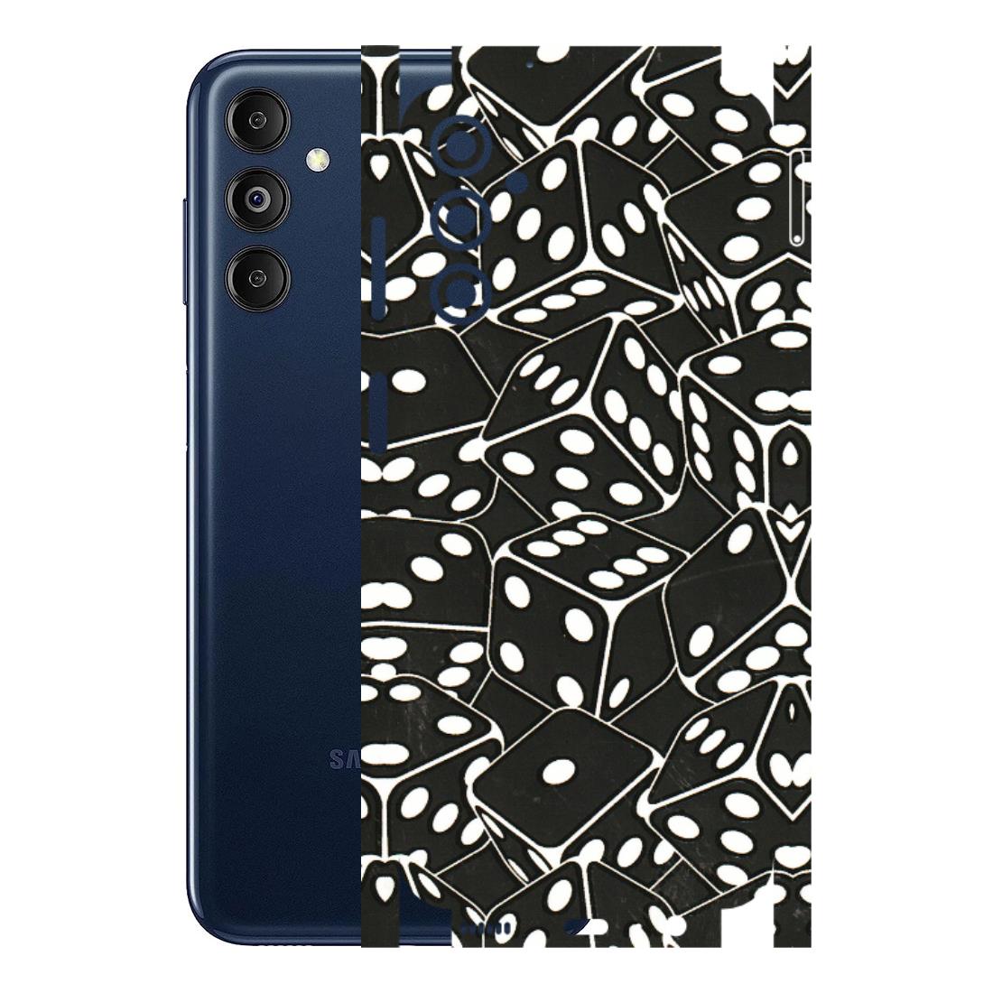Samsung M/F/Note/Flip and C Phone Skins (All Models) - Big Black Dices - 3D Embossed Finish (L-106) Samsung Galaxy M14 (5G)