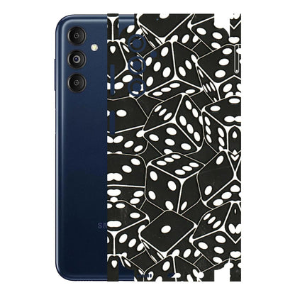 Samsung M/F/Note/Flip and C Phone Skins (All Models) - Big Black Dices - 3D Embossed Finish (L-106) Samsung Galaxy M14 (5G)
