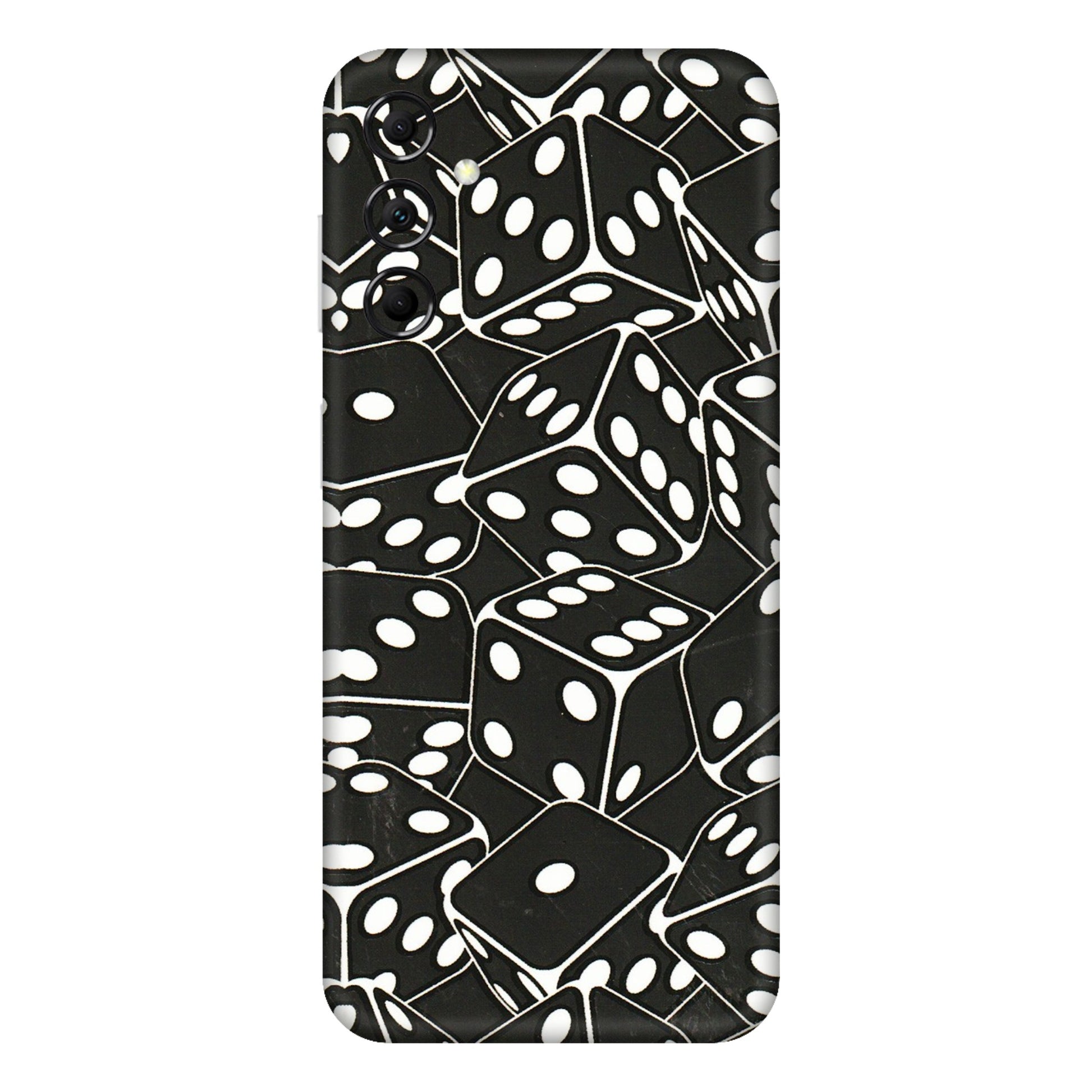 Samsung M/F/Note/Flip and C Phone Skins (All Models) - Big Black Dices - 3D Embossed Finish (L-106) Samsung Galaxy M14 (5G)