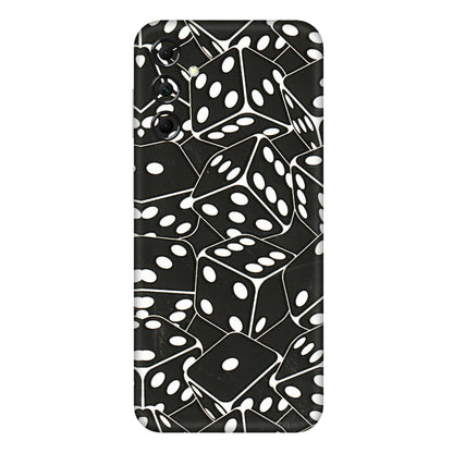Samsung M/F/Note/Flip and C Phone Skins (All Models) - Big Black Dices - 3D Embossed Finish (L-106) Samsung Galaxy M14 (5G)