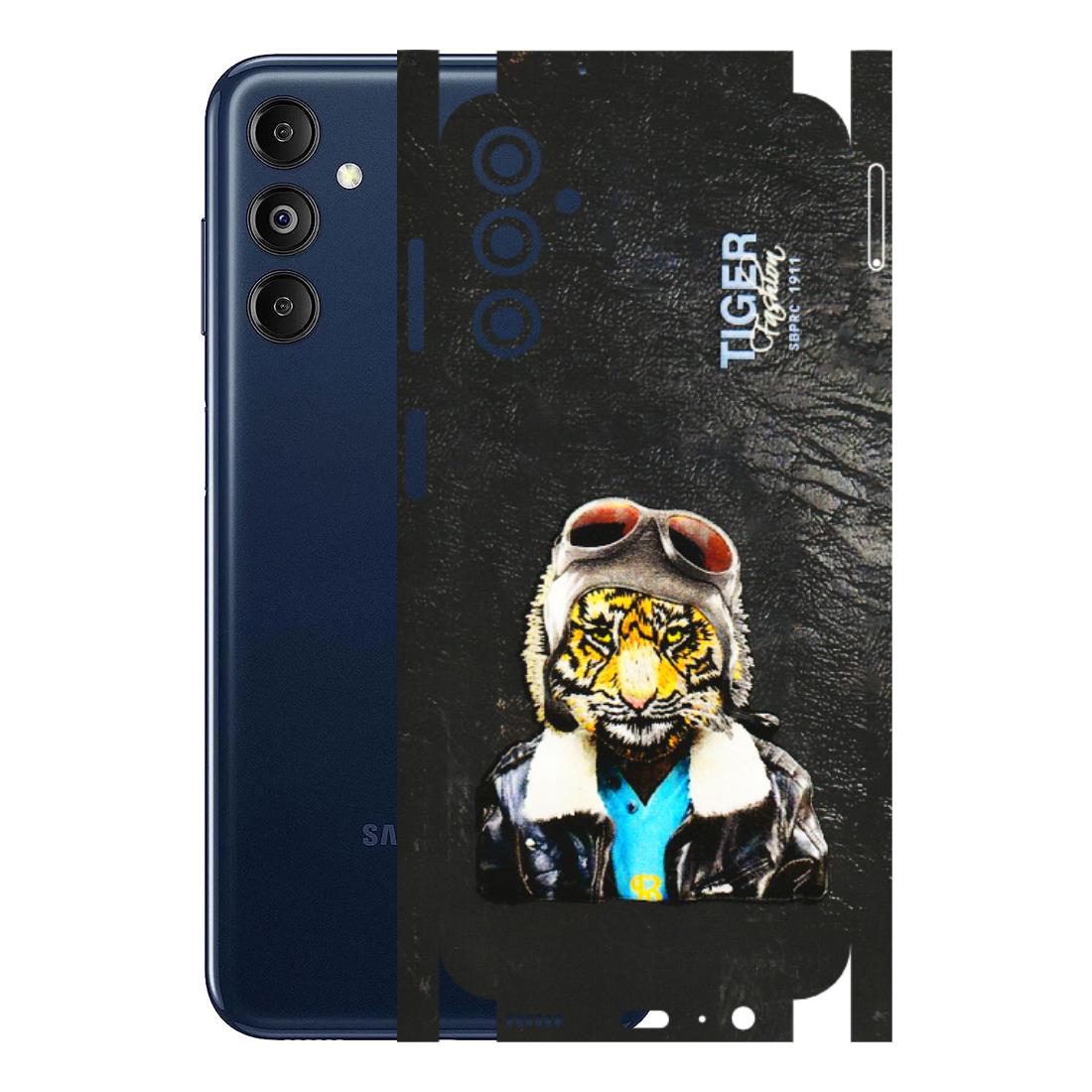 Samsung M/F/Note/Flip and C Phone Skins (All Models) - Rider Tiger - 3D Embossed Finish (L-113) Samsung Galaxy M14 (5G)
