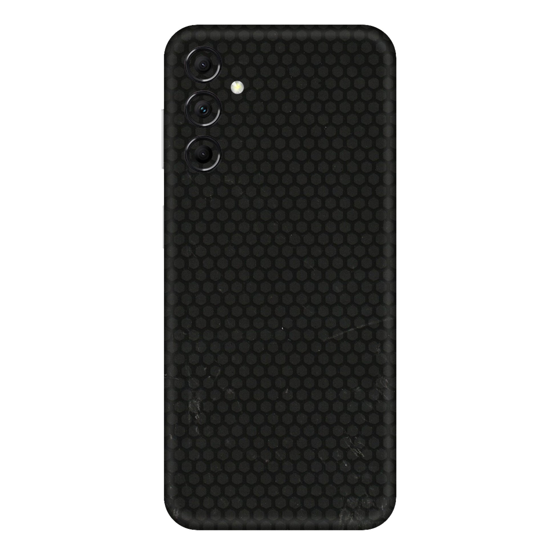 Samsung M/F/Note/Flip and C Phone Skins (All Models) - Black honeycomb - 3D Embossed Finish (L-114) Samsung Galaxy M14 (5G)