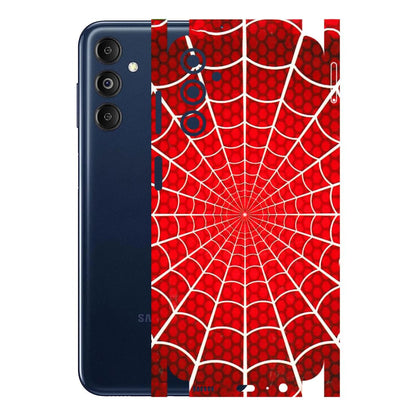 Samsung M/F/Note/Flip and C Phone Skins (All Models) - Classic Spidey Web - 3D Embossed Finish (L-115) Samsung Galaxy M14 (5G)