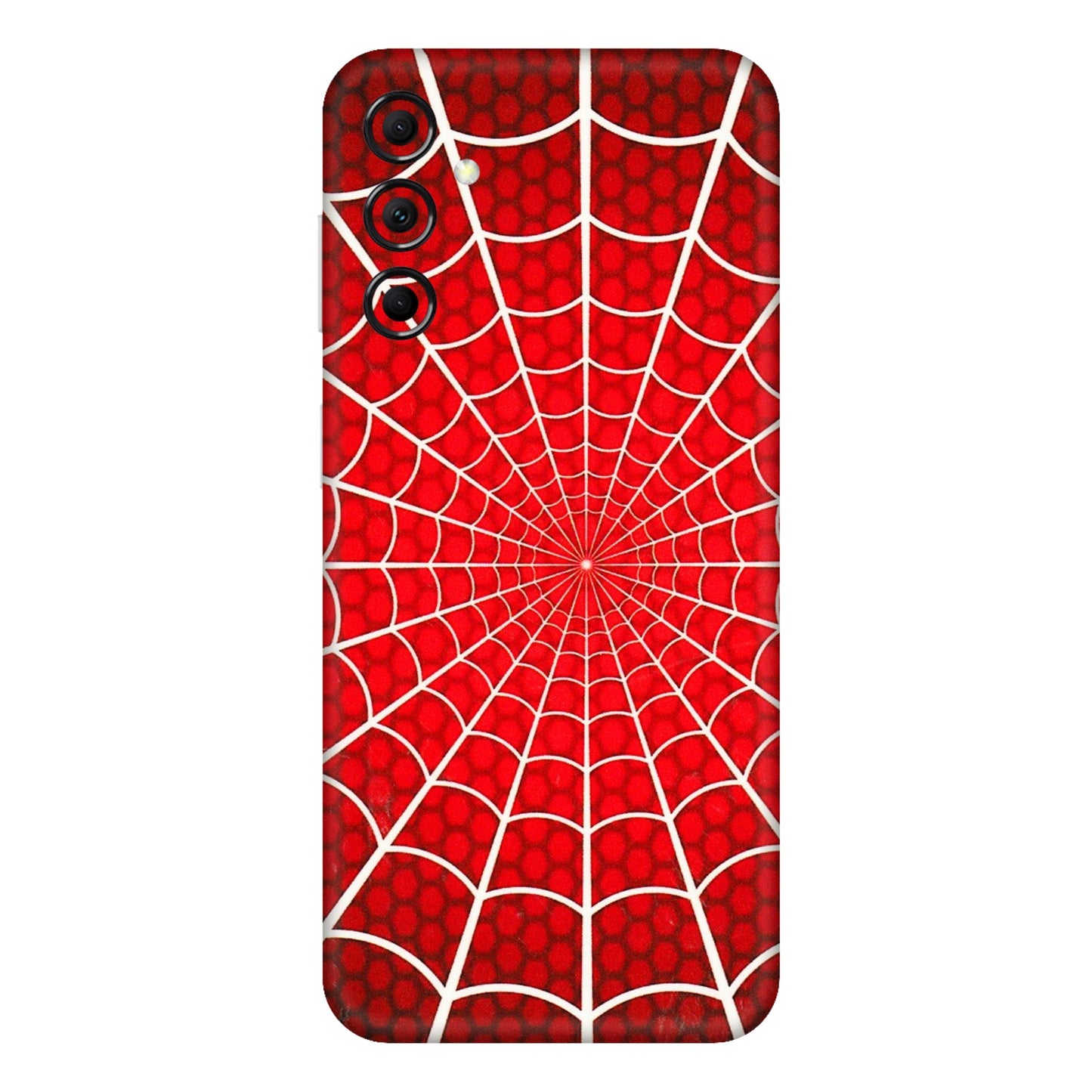 Samsung M/F/Note/Flip and C Phone Skins (All Models) - Classic Spidey Web - 3D Embossed Finish (L-115) Samsung Galaxy M14 (5G)