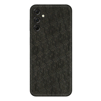 Samsung M/F/Note/Flip and C Phone Skins (All Models) - Black Abstract Pattern - 3D Embossed Finish (L-117) Samsung Galaxy M14 (5G)