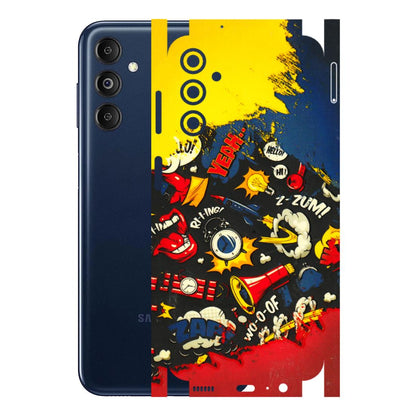 Samsung M/F/Note/Flip and C Phone Skins (All Models) - Pacific Doodle Art - 3D Embossed Finish (L-120) Samsung Galaxy M14 (5G)