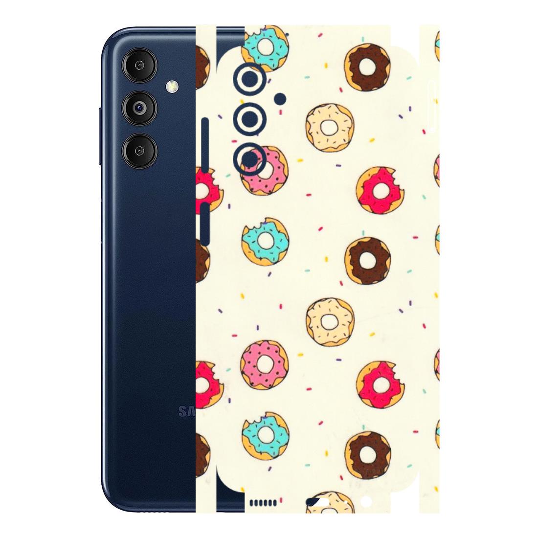 Samsung M/F/Note/Flip and C Phone Skins (All Models) - Mini Donuts Doodle Art - 3D Embossed Finish (L-122) Samsung Galaxy M14 (5G)
