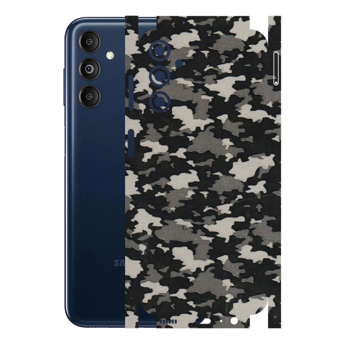 Samsung M/F/Note/Flip and C Phone Skins (All Models) - Black/Grey Camoflaunge - 3D Embossed Finish (L-142) Samsung Galaxy M14 (5G)