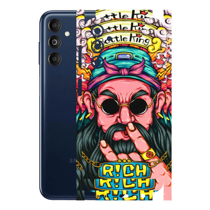 Samsung M/F/Note/Flip and C Phone Skins (All Models) - Battle King Dude Face - 3D Embossed Finish (L-178) Samsung Galaxy M14 (5G)