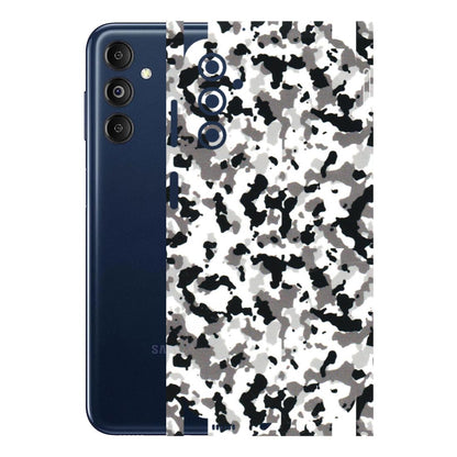 Samsung M/F/Note/Flip and C Phone Skins (All Models) - White Black Camouflage - 3D Embossed Finish (L-18) Samsung Galaxy M14 (5G)