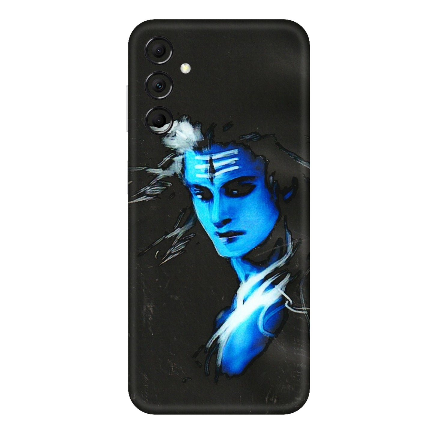 Samsung M/F/Note/Flip and C Phone Skins (All Models) - Har Har Mahadev Blue/Black - 3D Embossed Finish (L-185) Samsung Galaxy M14 (5G)
