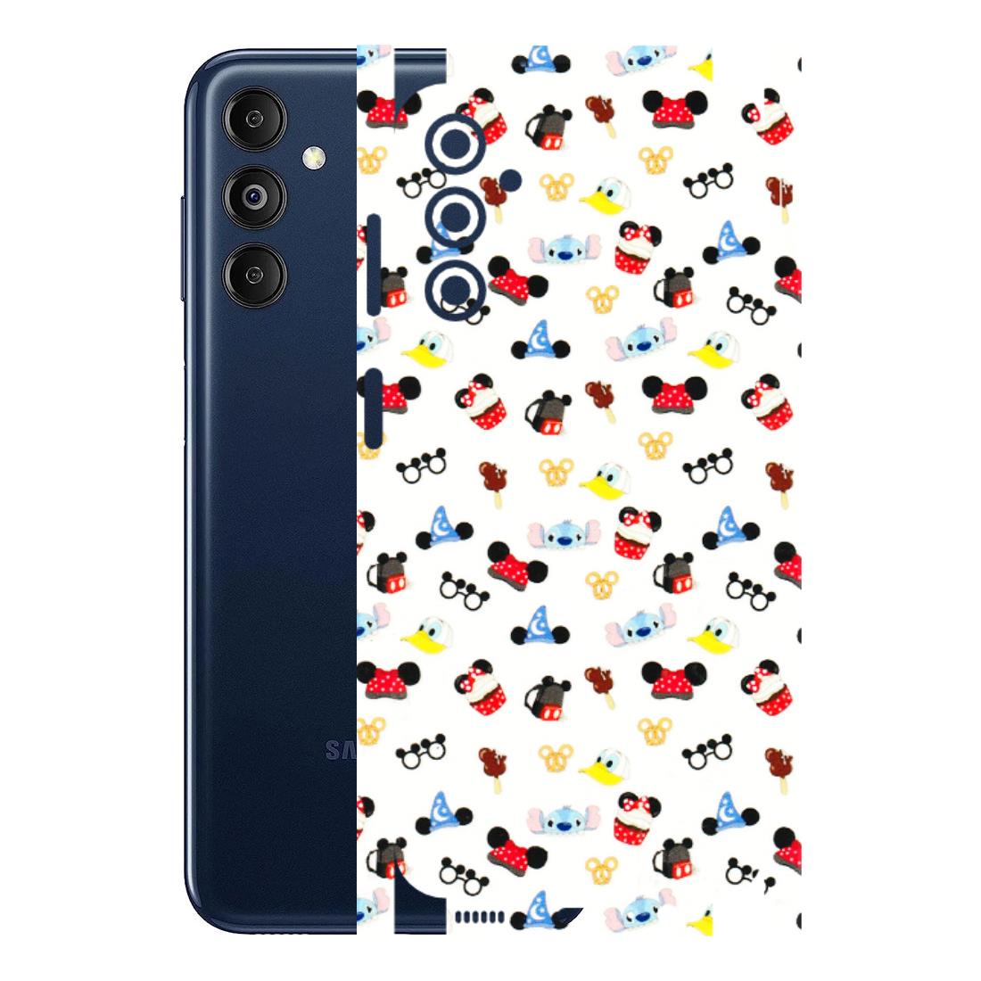 Samsung M/F/Note/Flip and C Phone Skins (All Models) - Minnie Mouse & Donald Doodles s - 3D Embossed Finish (L-194) Samsung Galaxy M14 (5G)
