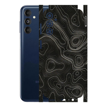 Samsung M/F/Note/Flip and C Phone Skins (All Models) - Black Swirl - 3D Embossed Finish (L-196) Samsung Galaxy M14 (5G)