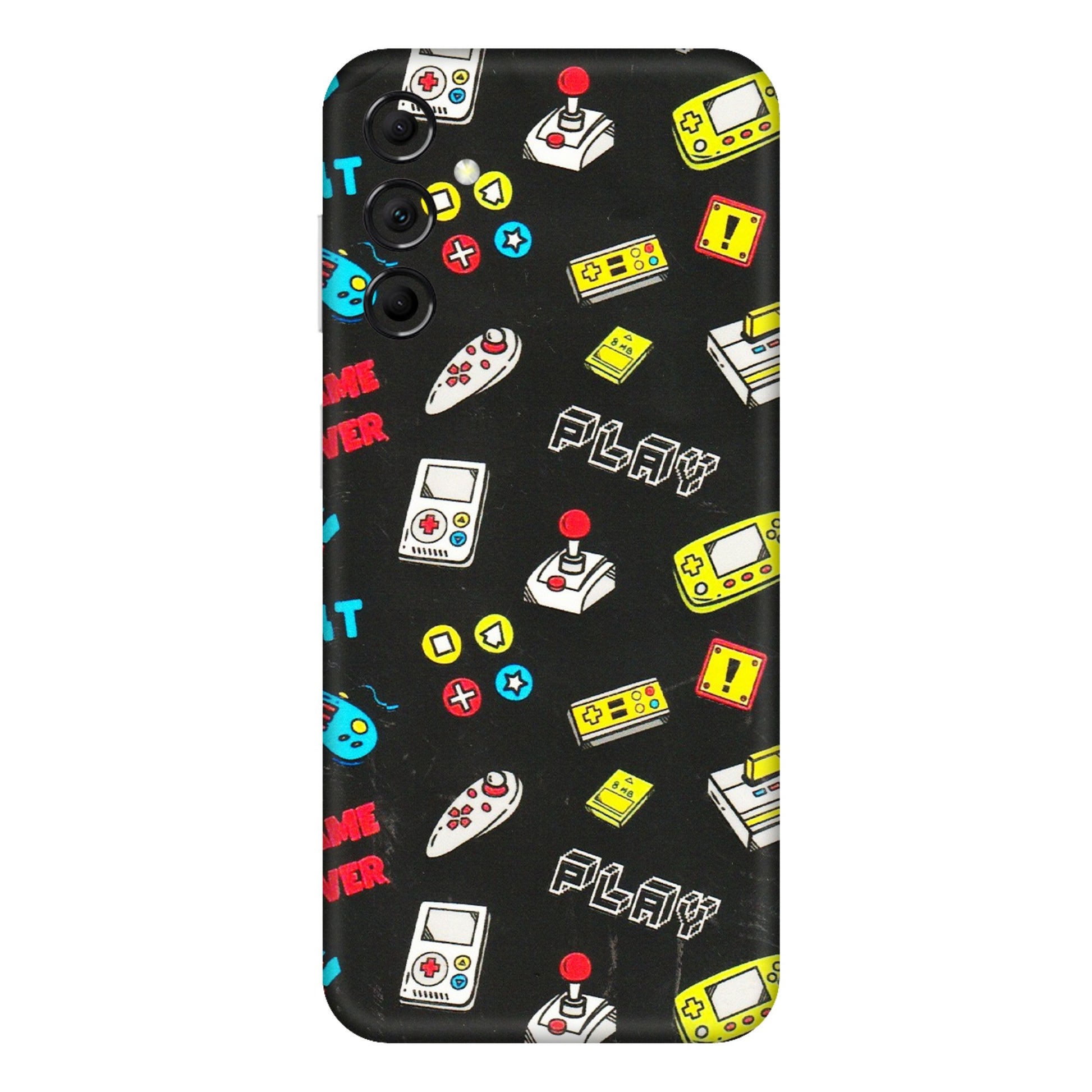 Samsung M/F/Note/Flip and C Phone Skins (All Models) - Gaming Doodles - 3D Embossed Finish (L-224) Samsung Galaxy M14 (5G)