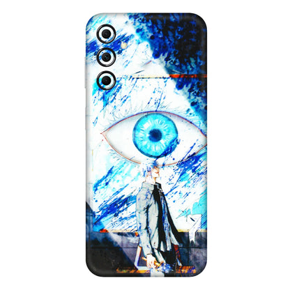 Samsung M/F/Note/Flip and C Phone Skins (All Models) - Gojo Satoru evil eye - 3D Embossed Finish (L-239) Samsung Galaxy M14 (5G)