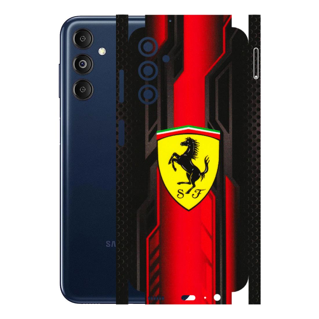 Samsung M/F/Note/Flip and C Phone Skins (All Models) - Black Ferrari Logo - 3D Embossed Finish (L-253) Samsung Galaxy M14 (5G)