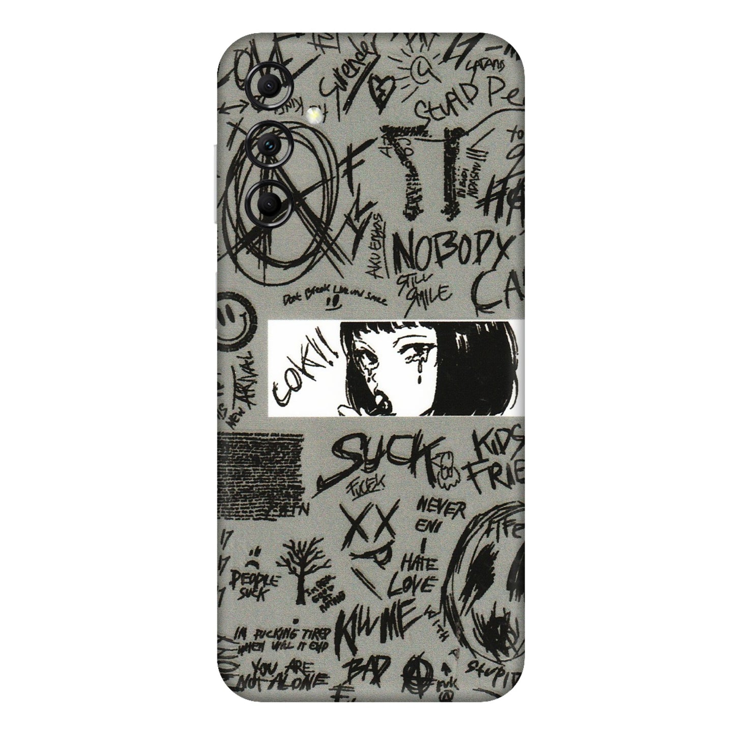 Samsung M/F/Note/Flip and C Phone Skins (All Models) - Never Have Love Anime - 3D Embossed Finish (L-260) Samsung Galaxy M14 (5G)