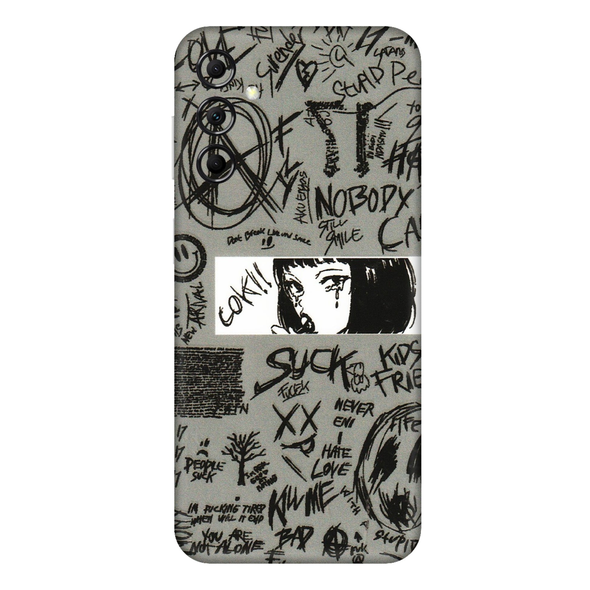 Samsung M/F/Note/Flip and C Phone Skins (All Models) - Never Have Love Anime - 3D Embossed Finish (L-260) Samsung Galaxy M14 (5G)