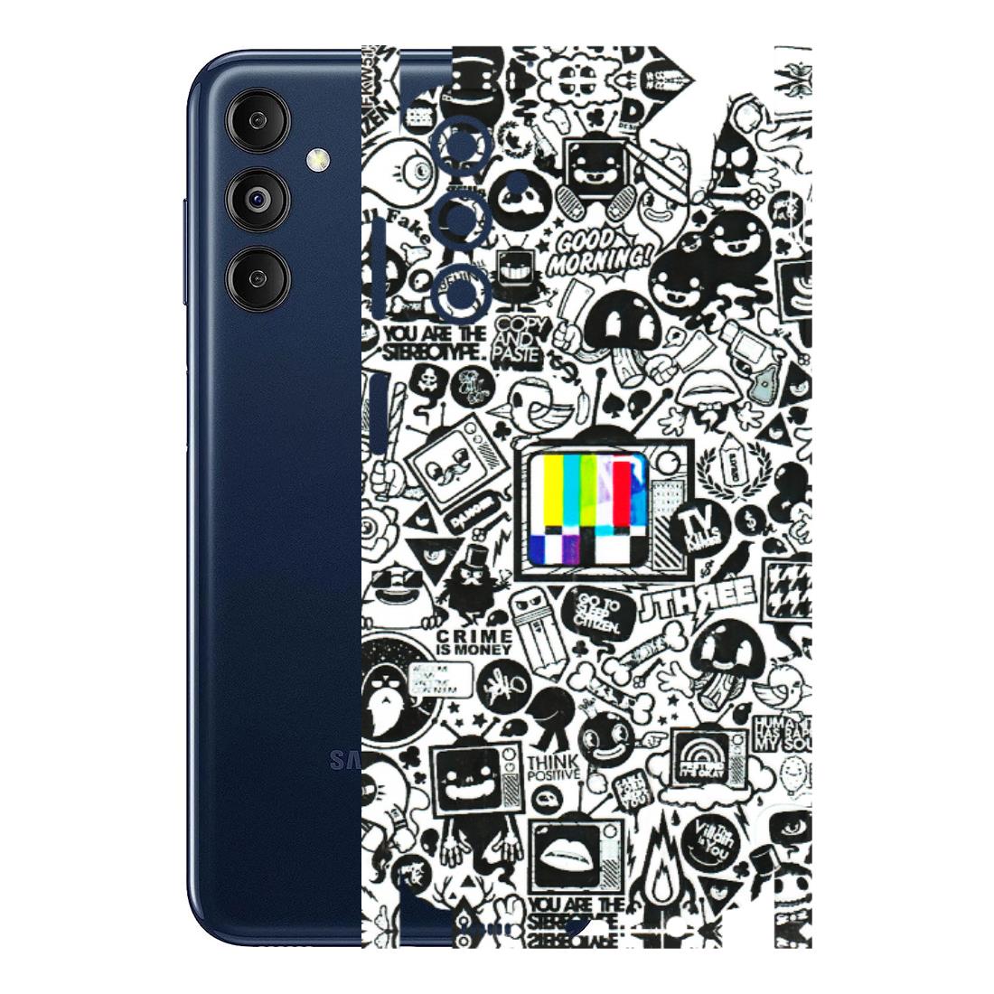 Samsung M/F/Note/Flip and C Phone Skins (All Models) - Doodles Positive Art - 3D Embossed Finish (L-263) Samsung Galaxy M14 (5G)