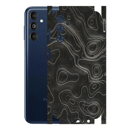 Samsung M/F/Note/Flip and C Phone Skins (All Models) - Abstract White Line Map - 3D Embossed Finish (L-269) Samsung Galaxy M14 (5G)