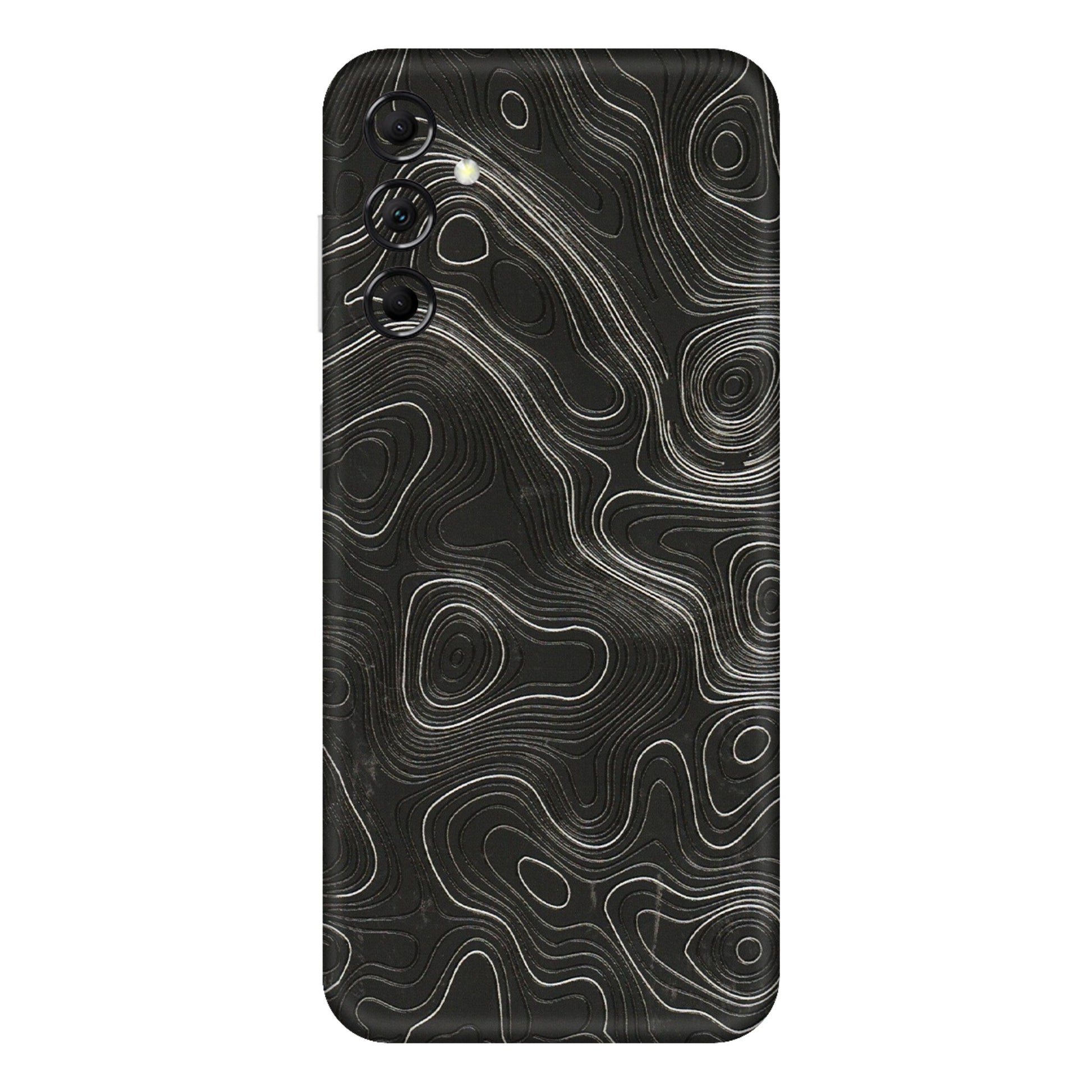 Samsung M/F/Note/Flip and C Phone Skins (All Models) - Abstract White Line Map - 3D Embossed Finish (L-269) Samsung Galaxy M14 (5G)