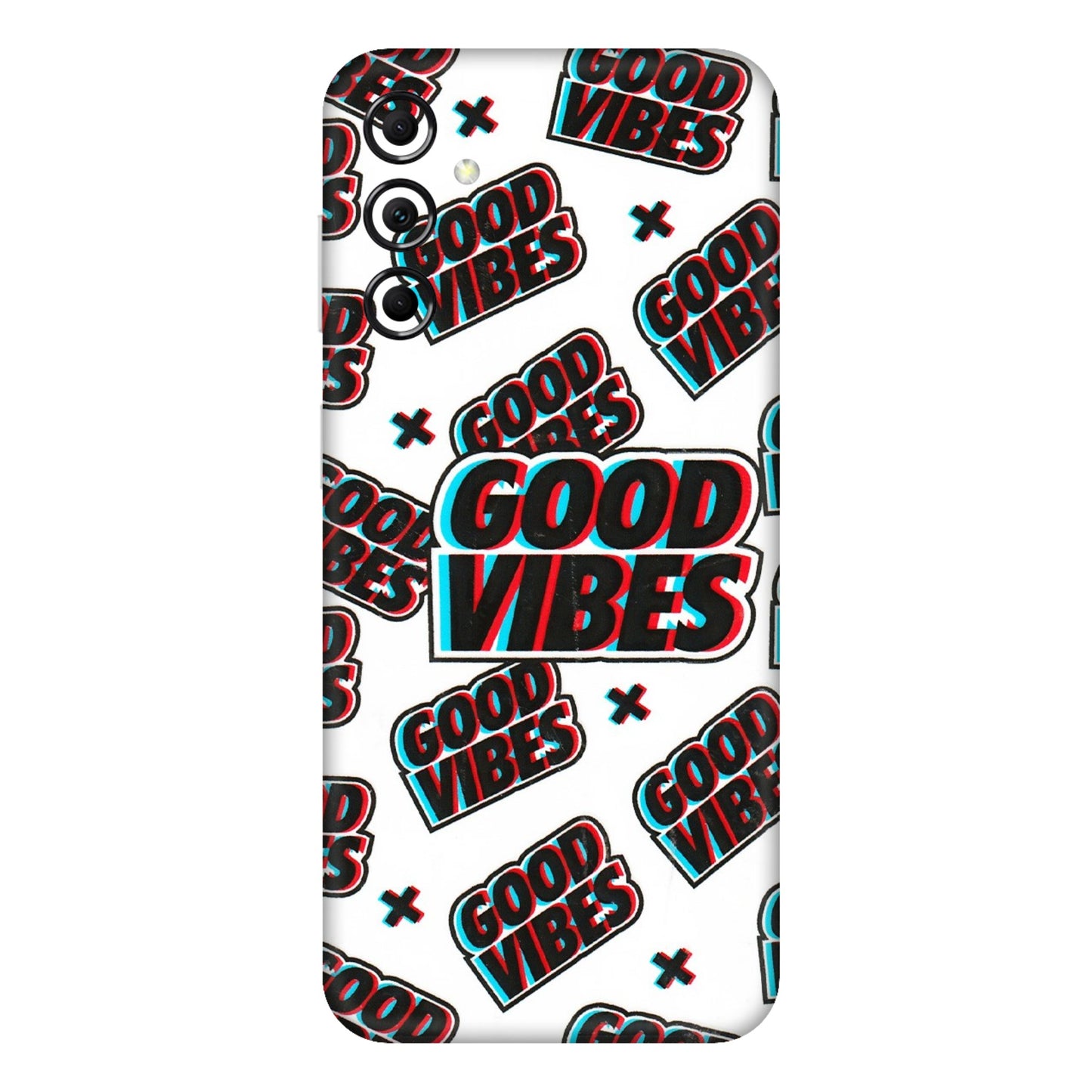 Samsung M/F/Note/Flip and C Phone Skins (All Models) - Good Vibes - 3D Embossed Finish (L-282) Samsung Galaxy M14 (5G)