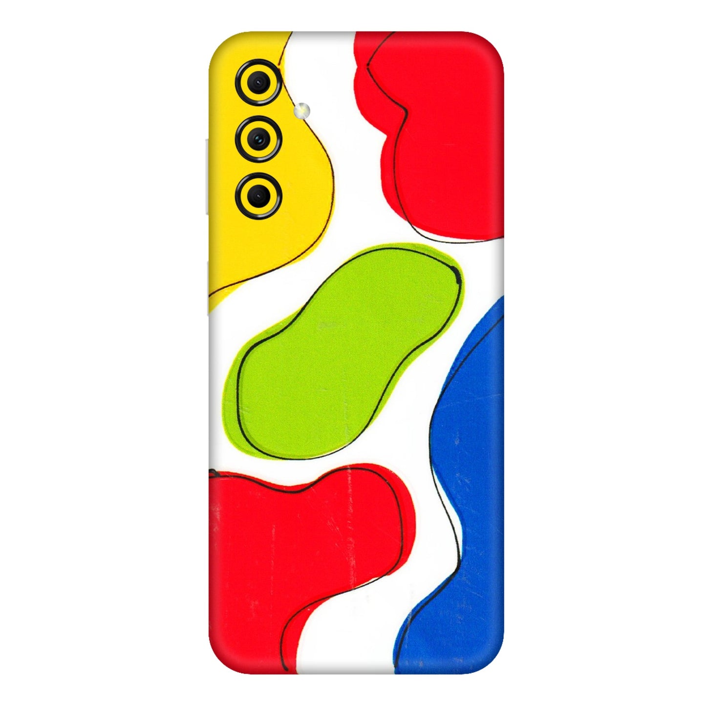 Samsung M/F/Note/Flip and C Phone Skins (All Models) - RGB Colour Paint - 3D Embossed Finish (L-284) Samsung Galaxy M14 (5G)