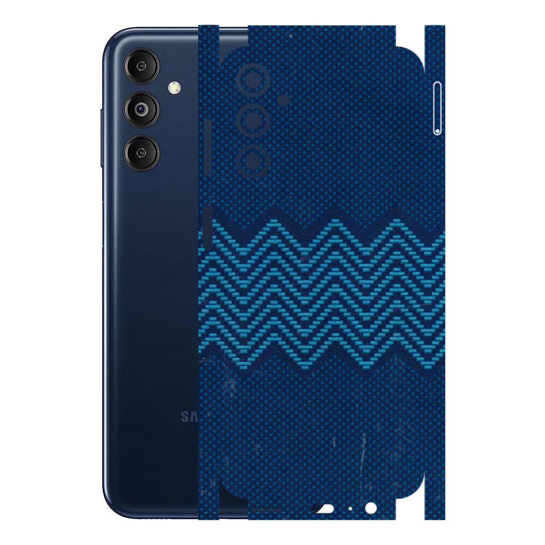 Samsung M/F/Note/Flip and C Phone Skins (All Models) - Blue Sober Waves - 3D Embossed Finish (L-306) Samsung Galaxy M14 (5G)