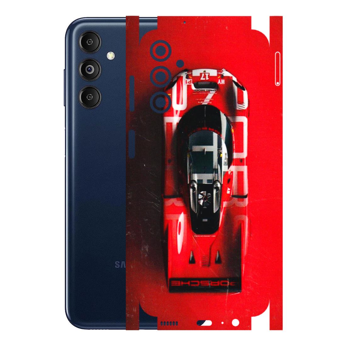 Samsung M/F/Note/Flip and C Phone Skins (All Models) - Red Porsche Car Logo - 3D Embossed Finish (L-315) Samsung Galaxy M14 (5G)